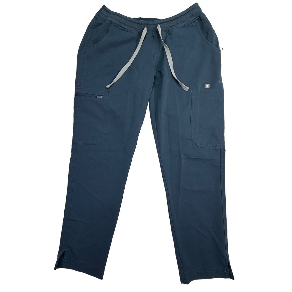 FIGS Yola Maternity Scrub Pants XS Navy Technical Collection Stretch Nurse